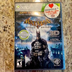 Xbox 360 game batman Arkham asylum still in its original case disc good